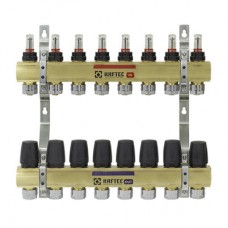 Колекторний блок з витратомірами та євроконусами Raftec GOLD 1"х8 LCR-1.8 Колекторний блок з витратомірами та євроконусами Raftec GOLD 1"х8 LCR-1.8